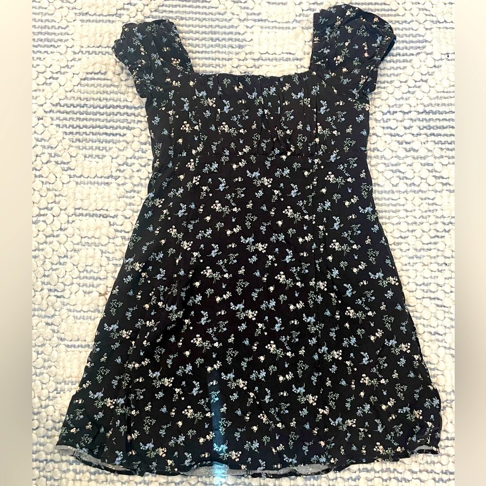 Black and floral Dress